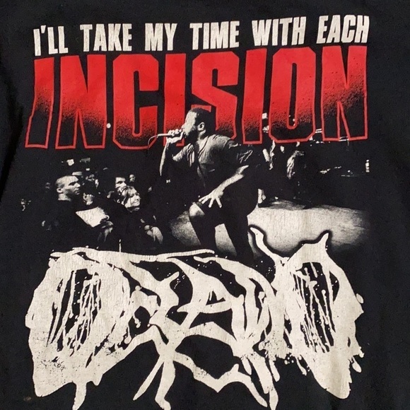 Oceano black and red band concert tee - Picture 4 of 5